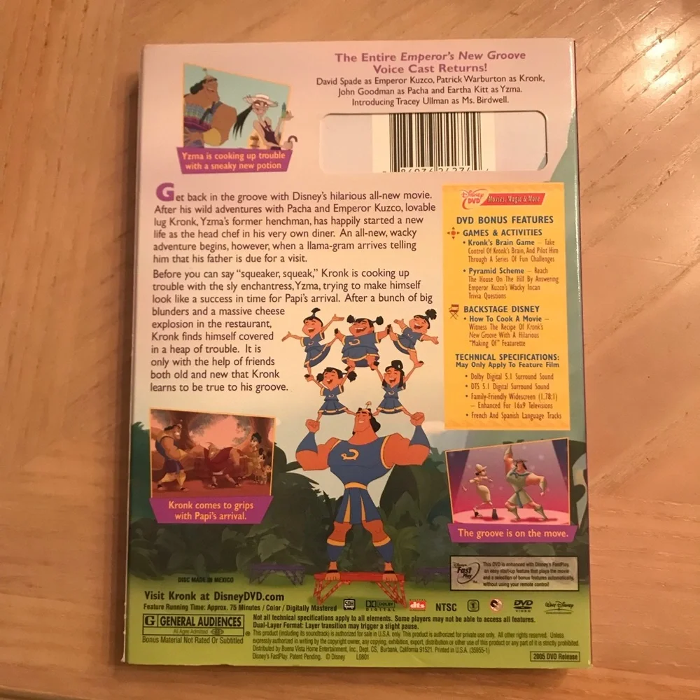 DISNEY'S Kronk's New Groove DVD - Picture 3 of 4